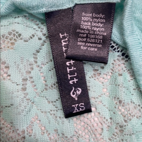 Lace Front Open Back Tee Shirt - Picture 3 of 3